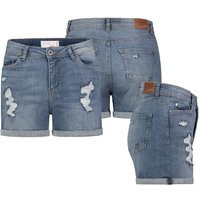 SUBLEVEL Bermudas Damen Jeans Shorts Bermuda Kurze Hose Short Denim Stretch Denim von SUBLEVEL