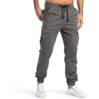 SUBLEVEL Cargohose Herren Cargo Hose Jeans Sweatpant Chino Jogginghose Tunnelzug, elastische Bündchen von SUBLEVEL