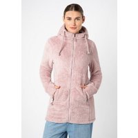 SUBLEVEL Fleecejacke Kuschelfleece Jacke mit Kapuze von SUBLEVEL