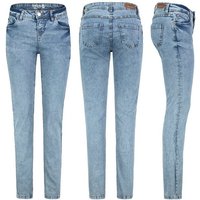 SUBLEVEL Slim-fit-Jeans Sublevel Damen Jeans Hose Jeanshose Röhre Slim Fit Denim Stretch Hose von SUBLEVEL