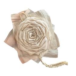 SUCHUANGUANG Elegante Stoff-Rosen-Brustnadel Blumenbrosche für Frauen und Mädchen handgefertigte Anstecknadel stilvolle Anstecknadel Schmuckzubehör von SUCHUANGUANG