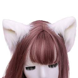 SUCHUANGUANG Schöne pelzige Tierbestie Ohren Haarspange Anime Lolita Wolf Katze Cosplay Haarnadeln Frauen Haarspange 5# von SUCHUANGUANG