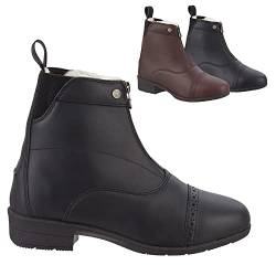 SUEDWIND© Stiefelette »ICELOCK MERINO FZ« mit Reißverschluss vorne | Winter Boots | Echt-Leder | Reitschuh mit MERINO | Icelock© Sohle | Wasserabweisend | Tolle Passform | Schwarz in Gr. 35 von SUEDWIND FOOTWEAR