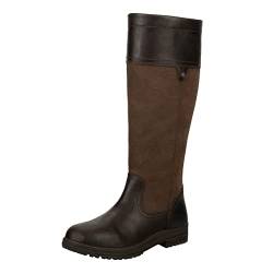 SUEDWIND FOOTWEAR Allwetter Lederstiefel »Milford« | Komforteinlesohle | Robustes Nubuk Oberleder | Wasserfest | Outdoor Boots | Gassigehen, Stall, Reiten | Unisex - Braun 37 von SUEDWIND FOOTWEAR