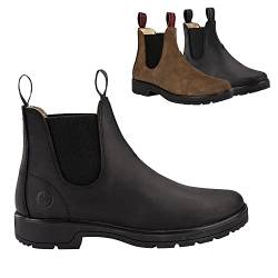 SUEDWIND FOOTWEAR Chelsea Boot »1888 Australian Classic« Made in Portugal | Komfort-Einlegsohle | Robustes Oberleder | Schuh mit Lederfutter | Outdoor, Gassigehen, Stall, Reiten - Schwarz 40 von SUEDWIND FOOTWEAR