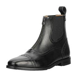 SUEDWIND FOOTWEAR Florentina FZ - Italienisches Rindsleder – Weiches Leder im Innenschuh - Karreeleisten - Einlegsohle - Handarbeit - Y K K Zipper vorne - Schwarz 44 von SUEDWIND FOOTWEAR