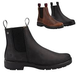 SUEDWIND FOOTWEAR Stiefelette »1888 Chelsea« Made in Portugal | Komfort-Einlegsohle | Robustes Nubuk Oberleder | Schuh mit Lederfutter | Outdoor Boots, Gassigehen, Stall, Reiten - Schwarz 38 von SUEDWIND FOOTWEAR