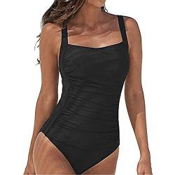 SUGSHYN Badeanzug Damen Schwimmanzug Bauchweg Sport Bademode Push Up Swimming Suits Women Badeanzug mit Bügel Shape Monokini Badekleid Damen Strandmode Beachwear Frauen Sommer von SUGSHYN