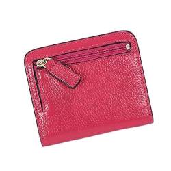 SUICRA Damen Geldbörse 1 stück Leder Frauen Geldbörsen Mini Geldbörse Dame Kleine Leder Brieftasche mit Münztasche (Color : Red) von SUICRA