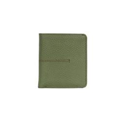SUICRA Damen Geldbörse Brieftasche Weibliche Kuhleder Frauen Geldbörse Slim Nette Dame Haspe Brieftaschen (Color : Green) von SUICRA