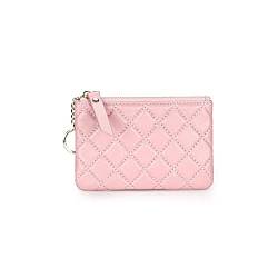 SUICRA Damen Geldbörse Damenbrieftasche, aus echtem Leder, weichem Stoff, kompakt und tragbar, leicht zu lagern (Color : Pink) von SUICRA