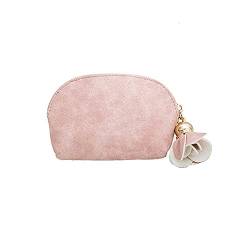 SUICRA Damen Geldbörse Frauen Leder Kleine Mini Brieftasche Halter Zips Geldbörse Clutch Portefeuille Heißer (Color : Pink) von SUICRA