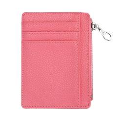 SUICRA Damen Geldbörse Mini ICH WÜRDE Karteninhaber Business Kreditkarteninhaber Pu. Leder Slim Bank Card Case Organizer Brieftasche Reißverschluss for Jungen und Mädchen von SUICRA