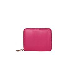 SUICRA Damen Geldbörse Mode Leder Frauen Geldbörse Tasche Damen Clutch Brieftasche Frauen Kurze Kartenhalter Nette Mädchen Casual Brieftasche (Color : Pink) von SUICRA