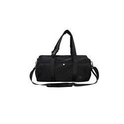 SUICRA Gepäckgurt-Handgepäck Travel Handbag for Men Women Portable Weekend Shoulder Duffle Large Capacity Luggage Waterproof Nylon Casual Overnight Pack (Color : Black) von SUICRA
