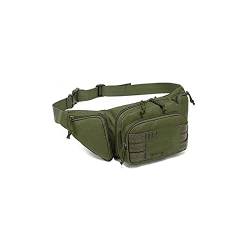 SUICRA-Hüfttaschen Taktische Fanny Pack Military Taille Tasche Utility Hüfte Packtasche mit verstellbarem Riemen für draußen Wandern Reisen Telefon Gürtel Taschen (Color : Green) von SUICRA