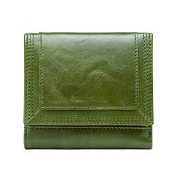 SUICRA Leder-Geldbörse Frauen Geldbörsen Echtes Leder Trifold Damen Kartenhalter Brieftasche Münze Tasche Mädchen Münze Geldbörse von SUICRA