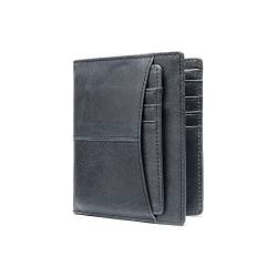 SUICRA Leder-Geldbörse Männer Geldbörse Echtes Leder Münze Geldbörse Slim/Mini Brieftaschen Männliche Geld Taschen Männer Leder Brieftasche Für Karten Brieftasche Geldbörse (Color : B) von SUICRA