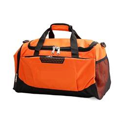 SUICRA Reisetasche Arrive Travel Bags Business Handbags Men Women Casual Waterproof Luggage Duffle Bag Portable Travel Totes Bags (Color : Orange) von SUICRA