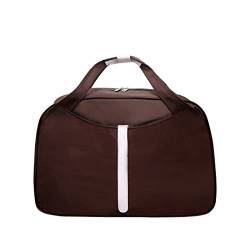 SUICRA Reisetasche Casual Oxford Women Large Capacity Travel Bag Men Travel Bags Traveling Duffle Bag Ladies Shoulder Bags (Color : Bruin) von SUICRA