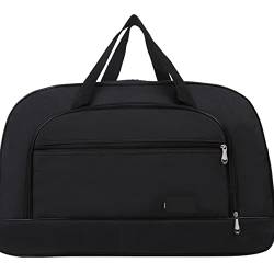 SUICRA Reisetasche Large Capacity Women Travel Bag Leisure Multifunctional Duffel Bag Handbag Men Weekend Sports Overnight One Shoulder Luggage (Color : Big Black) von SUICRA