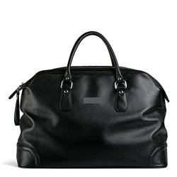 SUICRA Reisetasche Men Genuine Leather Travel Bag Luggage Bag Men Leather Duffle Bags Weekend Shoulder Bag Overnight Male Black von SUICRA
