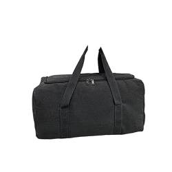 SUICRA Reisetasche Men Travel Bags Large Capacity Luggage Women Travel Duffle Bags Canvas Big Travel Tote Handbag Folding Trip Bag (Color : Black) von SUICRA