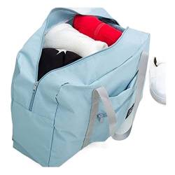SUICRA Reisetasche Nylon Foldable Travel Bag Unisex Large Capacity Bag Luggage Women Waterproof Handbags Men Duffle Bags (Color : Blue) von SUICRA