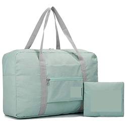SUICRA Reisetasche Nylon Foldable Travel Bags Unisex Large Capacity Bag Luggage Organizer Women Waterproof Handbags Men Travel Bags (Color : Blue) von SUICRA