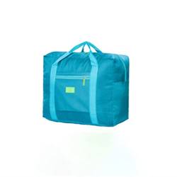 SUICRA Reisetasche Portable Travel Bags Folding Unisex Large Capacity Women Hand Luggage Business Trip Waterproof (Color : Blue) von SUICRA