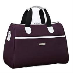 SUICRA Reisetasche Waterproof Large Capacity Travel Bag Women Luggage Duffle Bag Casual Women Shoulder Traveling Bag (Color : Purple) von SUICRA