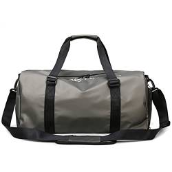 SUICRA Reisetasche Waterproof Oxford Sport Gym Bag Men Weekender Duffle Bag Overnight Luggage Bag Shoe Bags for Travel Unisex (Color : Dark Gray) von SUICRA