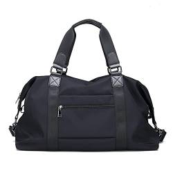 SUICRA Reisetasche Waterproof Travel Bags Women Handbag Yoga Bag Shoulder Crossbody Bag Unisex Sports Duffle Bag Brand Casual Men Gym Bags (Color : Black) von SUICRA