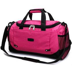 SUICRA Sporttaschen Sports Bag Training Gym Bag Men Woman Fitness Bags Durable Multifunction Handbag Outdoor Sporting Tote for Malea (Color : Rose) von SUICRA