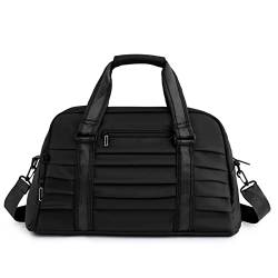 SUICRA Turnbeutel Carry on Duffel Bag Outdoor Sport Bag Dry Wet Separate Gym Fitness Handtasche Casual Solid Large Capacity Sac De Voyage (Color : Black Color) von SUICRA