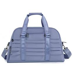 SUICRA Turnbeutel Carry on Duffel Bag Outdoor Sport Bag Dry Wet Separate Gym Fitness Handtasche Casual Solid Large Capacity Sac De Voyage (Color : Blue) von SUICRA
