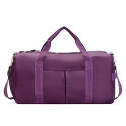 SUICRA Turnbeutel Schwimmsporttaschen mit großen Damen Wasserdichten trockenen Handtüchern Handtaschen für die Pool-Fitness-Verpackung Strandzubehör (Color : Purple1) von SUICRA