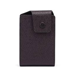 SUICRA Visitenkartenhalter Kartenhalter Unisex Business Leder Brieftasche ID Kreditkarteninhaber Namenskarten Etui Tasche Organizer Geld Telefon Münztasche Geldbörse (Color : 03) von SUICRA