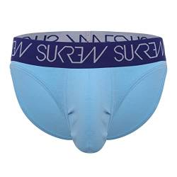 SUKREW - Männer Unterwäsche - Herren Slip - Classic Brief Sky Blue - Blau - 1 x Größe L von SUKREW