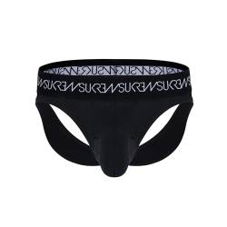 SUKREW - Männer Unterwäsche - Herren String - V-Thong Twilight Black - Schwarz - 1 x Größe M von SUKREW