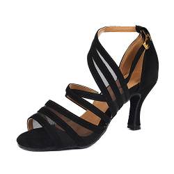 SUKUTU Neue Frauen Latin Ballsaal Tango Tanzschuhe Satin Tanzschuhe für Damen Salsa Damen Schuhe SU002 von SUKUTU