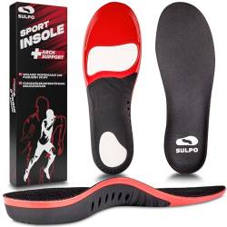 SULPO SPORT Orthopädische Einlegesohlen - Stoßdämpfende Einlegesohlen Herren und Damen für Plantarfasciitis, Fersensporn - Schuheinlagen Orthopädische mit Fußgewölbestütze - S / 38-40 EU von SULPO