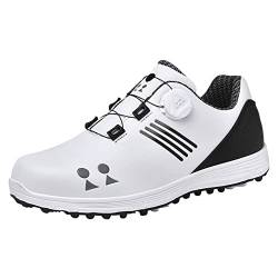 SUMECH wasserdichte Golfschuhe Für Herren Weite Golfschuhe Ohne Spikes Leichte Und Bequeme Outdoor-Golf-Trainingsschuhe,A,45 EU von SUMECH