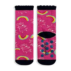 Rutschfeste Socken für Mädchen Peppa Wutz aus Baumwolle, Lurex 5688, Rosa, 23-26 von SUN CITY