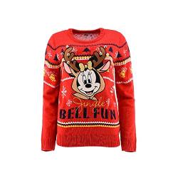 SUN CITY Damen Disney Collection Noel Pullover, Rouge, M von SUN CITY