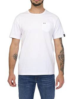 Sun68 - T-shirt round solid 01 bianco T33125 von SUN68