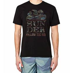 SUNDEK Herren dem Sonnen-T-Shirt Folgen M Black von SUNDEK