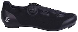 SUNDRIED Knit Road Cycle Schuhe Unisex Herren- und Damen-Fahrradschuhe für den Rennradsport (39, Schwarz) von SUNDRIED