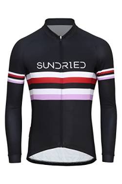 SUNDRIED Männer mit langem Ärmeln mit dem Fahrrad mit dem Fahrrad mit dem Fahrrad mit dem MTB -Hemd für Männer (schwarz m) von SUNDRIED