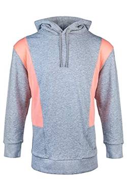 SUNDRIED zweifarbiges übergroßes Gym Sweatshirt für Damen Loungewear Pullover Hoodie (XS, Grau) von SUNDRIED